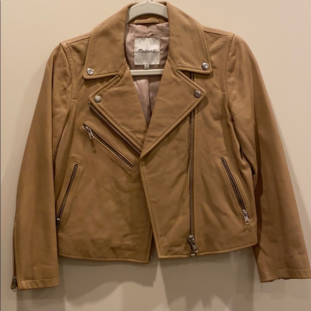 Madewell Tan Leather Jacket